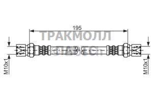 ШЛАНГ ТОРМОЗНОЙ - 1987476030