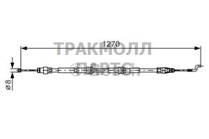 ТРОС СТОЯНОЧНОГО ТОРМОЗА - 1987482014