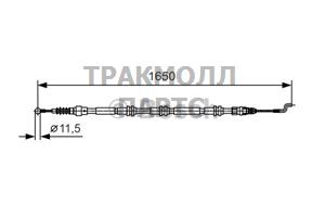 ТРОС СТОЯНОЧНОГО ТОРМОЗА - 1987482016