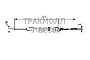 ТОРМОЗНОЙ ТРОС - 1987482022