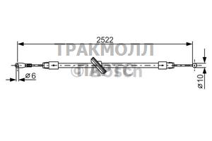 ТРОС СТОЯНОЧНОГО ТОРМОЗА - 1987482029