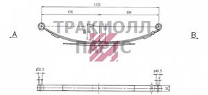 Рессора задняя 3 листовая FORD TRANSIT 95VB5560HAMarshall - M1056700