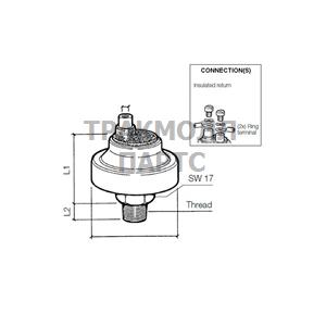 PRESS SWITCH 7BAREARTH RET1 - 230-213-002-001C