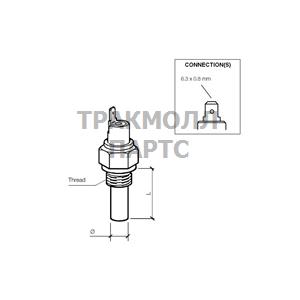 TEMP SWITCH 160 CEARTHS/P140 - 232-011-017-004D