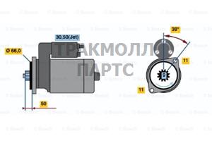 СТАРТЕР  12V 1.8KW - 0001124022