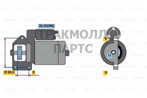 СТАРТЕР  12V 2.5KW - 0001139015