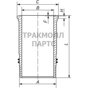 ГИЛЬЗА ЦИЛИНДРА - 037 WN 20 01