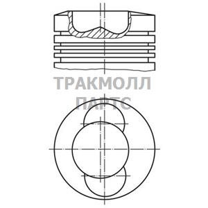 Поршнекомплект Deutz F3/4/5/6 L913 d102.0 STD KS - 099 43 00