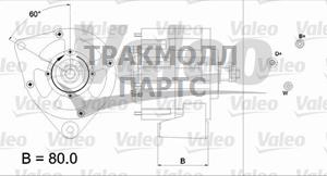 Стартер VOLVO 240 P242 P244 2.4 Diesel - 437167