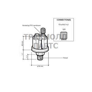 PRESS SENDER 5BAR E/RET M10 - 360-081-029-001C