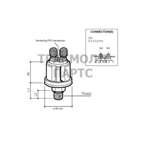 SENDER PRESS 150PSI 1/827NPT - 362081001002C