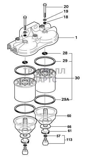 FUEL FILTER ASSEMBLY DELPHI - 5848B130