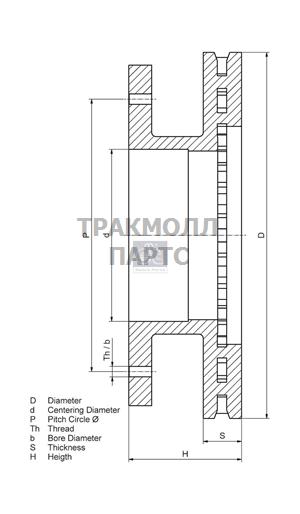 Диск тормозного механизма - 6.61017