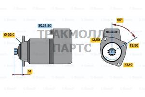 СТАРТЕР  24V 5.4KW - 0986017100