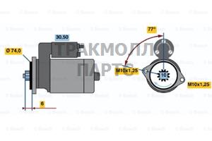 СТАРТЕР  12V 1.4KW - 0986020791