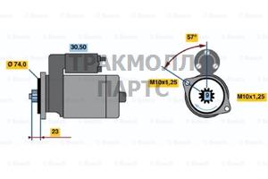 СТАРТЕР  12V 1KW - 0986020831