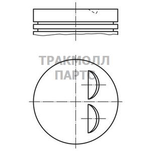 Поршень комплект - 448 17 04