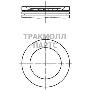 Поршень комплект - 448 16 01