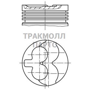 Поршень комплект - 640 05 00