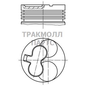 Поршень комплект - 640 38 00