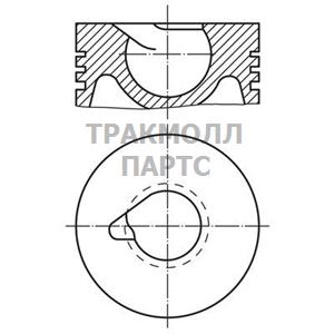 Поршень комплект - 227 34 01