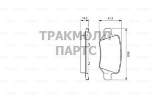 КОЛОДКИ ТОРМОЗНЫЕ BOSCH - 0986424522