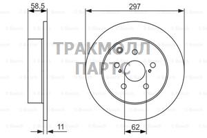 ДИСК ТОРМОЗНОЙ - 0986479574