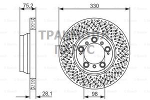 ДИСК ТОРМОЗНОЙ BOSCH - 0986479587