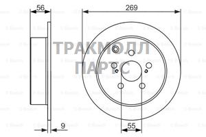 ДИСК ТОРМОЗНОЙ - 0986479658