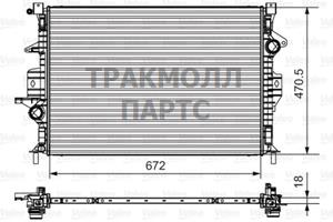 Радиатор охлаждение двигателя - 735550