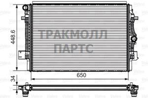 Радиатор охлаждение двигателя - 735622