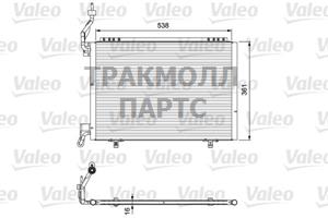 РАДИАТОР КОНДИЦИОНЕРА - 814074