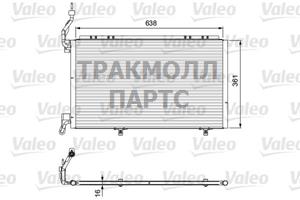 РАДИАТОР КОНДИЦИОНЕРА - 814076