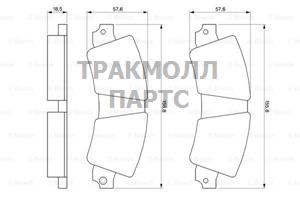 BRAKE LINING - 0986464421