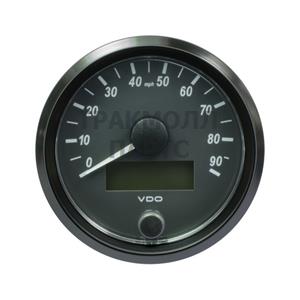 VDO SingleViu Speedometer 90 Mph Black 80mm - A2C3832900001