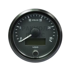 VDO SingleViu Tachometer 2.500 RPM Black 80mm - A2C3832970001