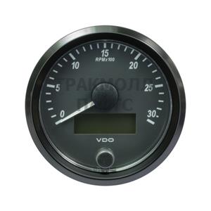 VDO SingleViu Tachometer 3.000 RPM Black 80mm - A2C3832980001