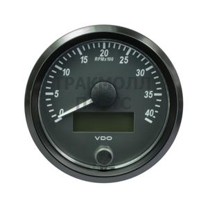VDO SingleViu Tachometer 4.000 RPM Black 80mm - A2C3832990001