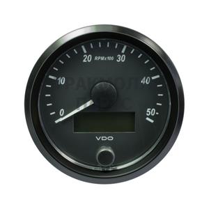 VDO SingleViu Tachometer 5.000 RPM Black 80mm - A2C3833000001
