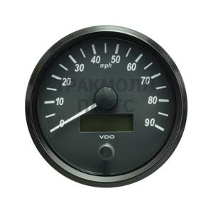 VDO SingleViu Speedometer 90 Mph Black 100mm - A2C3832870001