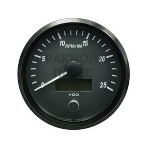 VDO SingleViu Tachometer 2.500 RPM Black 100mm - A2C3832820001