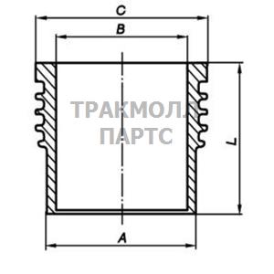 ГИЛЬЗА ЦИЛИНДРА - 004 WR 17 01