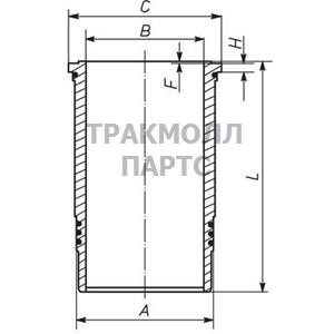 ГИЛЬЗА ЦИЛИНДРА - 007 LW 00107 000