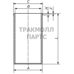 ГИЛЬЗА ЦИЛИНДРА - 007 WV 68 00