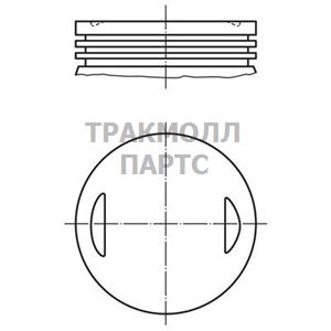 Поршень комплект - 008 66 04