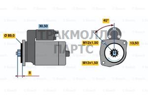 СТАРТЕР  12V 2KW - 0986014971