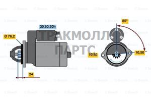 СТАРТЕР  12V 2.2KW - 0986017150