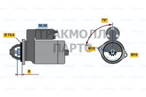 Стартер Bosch - 0986019111