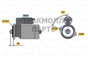 СТАРТЕР  12V 2KW - 0986020031