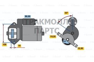 СТАРТЕР  12V 1.4KW - 0986020801